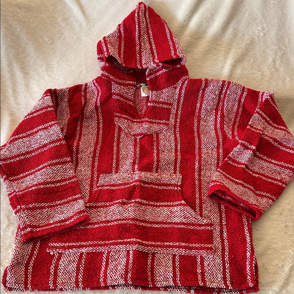 Cozy Red Striped Women's Hoodie